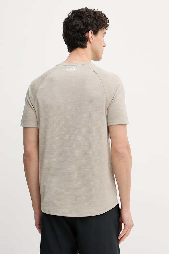 Oblečenie Under Armour tréningové tričko pánske Tech Textured 1382796 béžová
