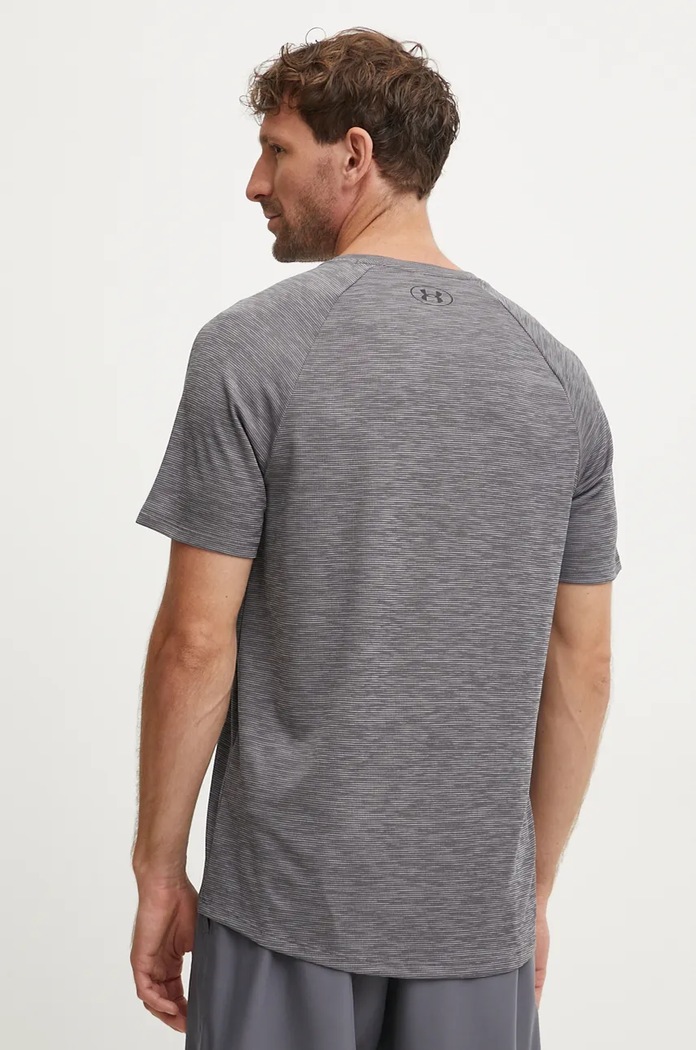 Under Armour tréningové tričko pánske Tech Textured 1382796 sivá SS26
