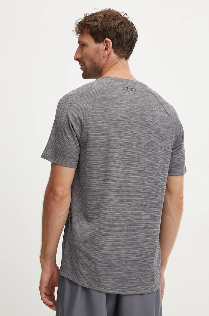Under Armour tréningové tričko pánske Tech Textured 1382796 sivá SS26