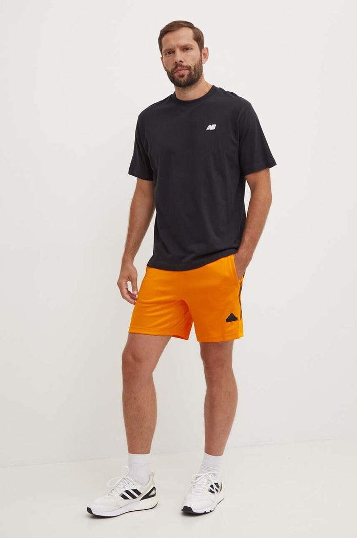 New Balance pamut póló Small Logo MT41509BK fekete AW24
