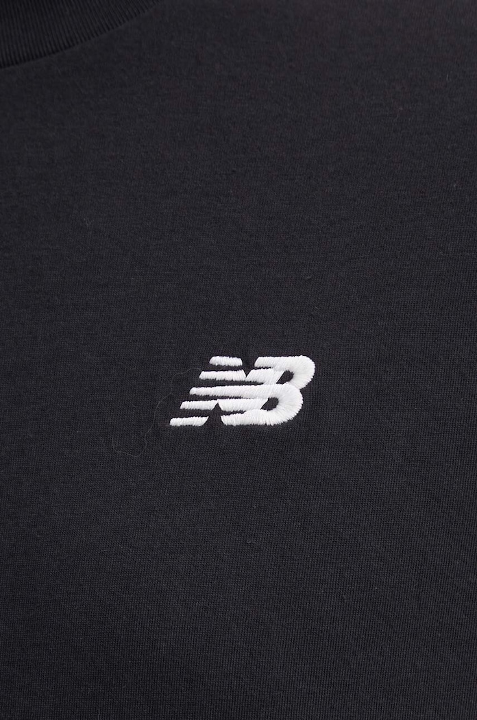 New Balance pamut póló Small Logo MT41509BK fekete