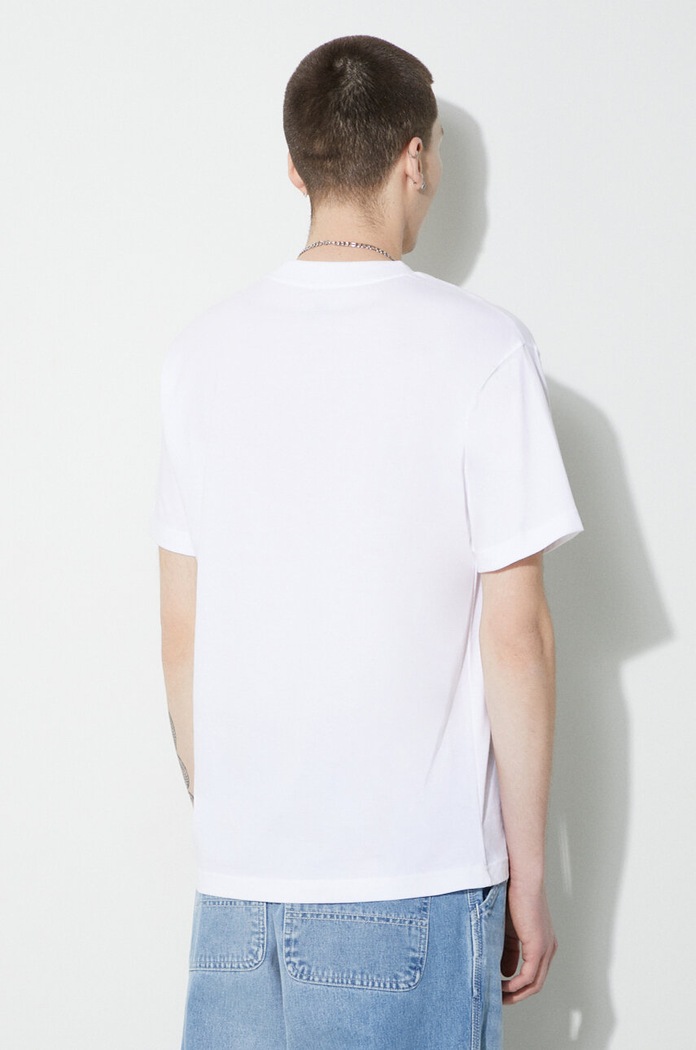 Clothing New Balance cotton t-shirt Small Logo MT41509WT white