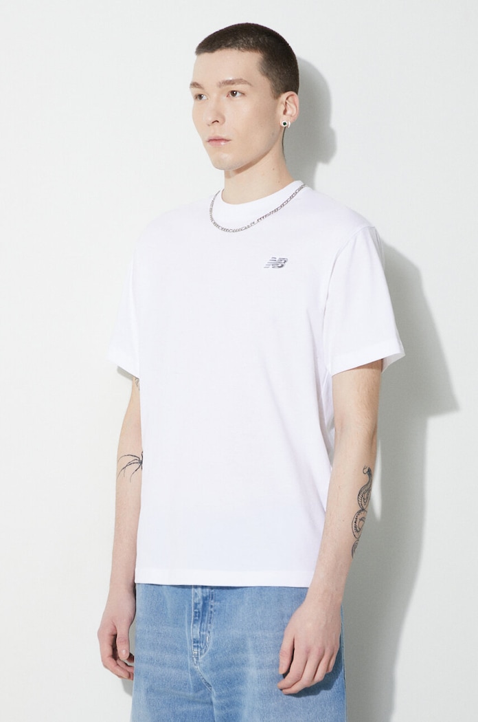 New Balance cotton t-shirt Small Logo white MT41509WT