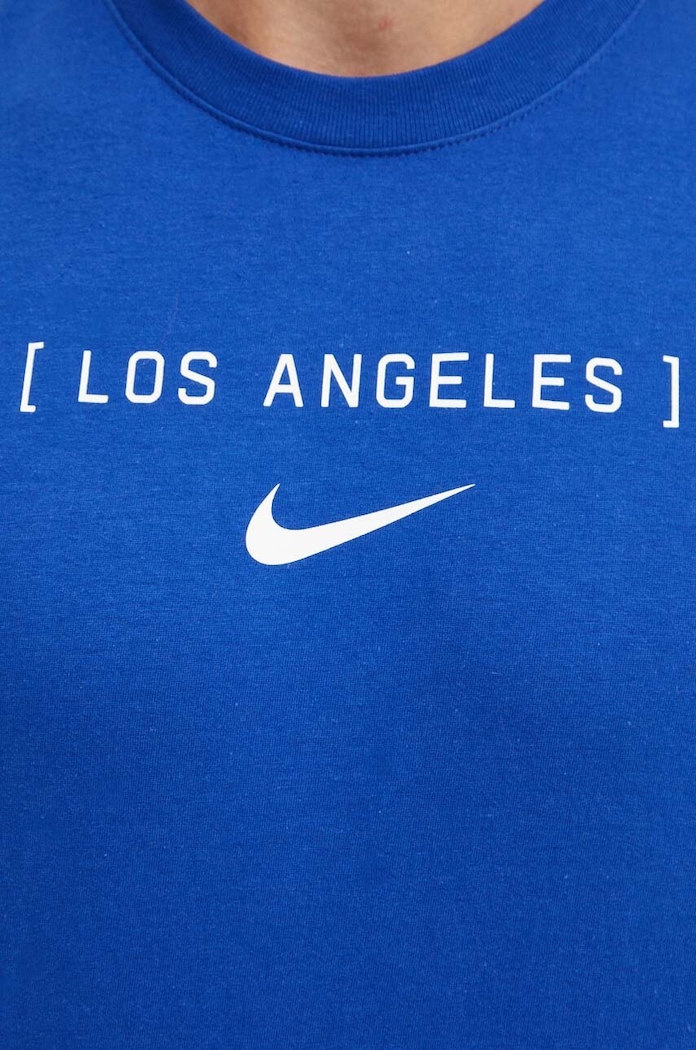 Βαμβακερό μπλουζάκι Nike Los Angeles Dodgers N199.4EW.LD.LVQ μπλε