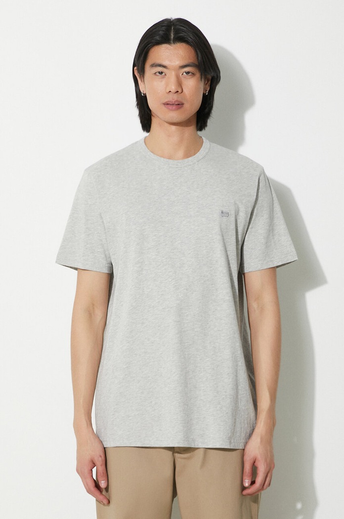 Woolrich cotton t-shirt Sheep Tee cotton gray CFWOTE0093MRUT2926