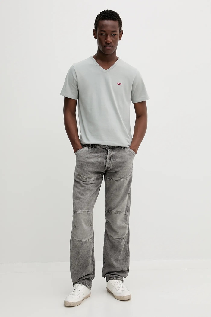 Bavlnené tričko Levi's 85641 tyrkysová SS25
