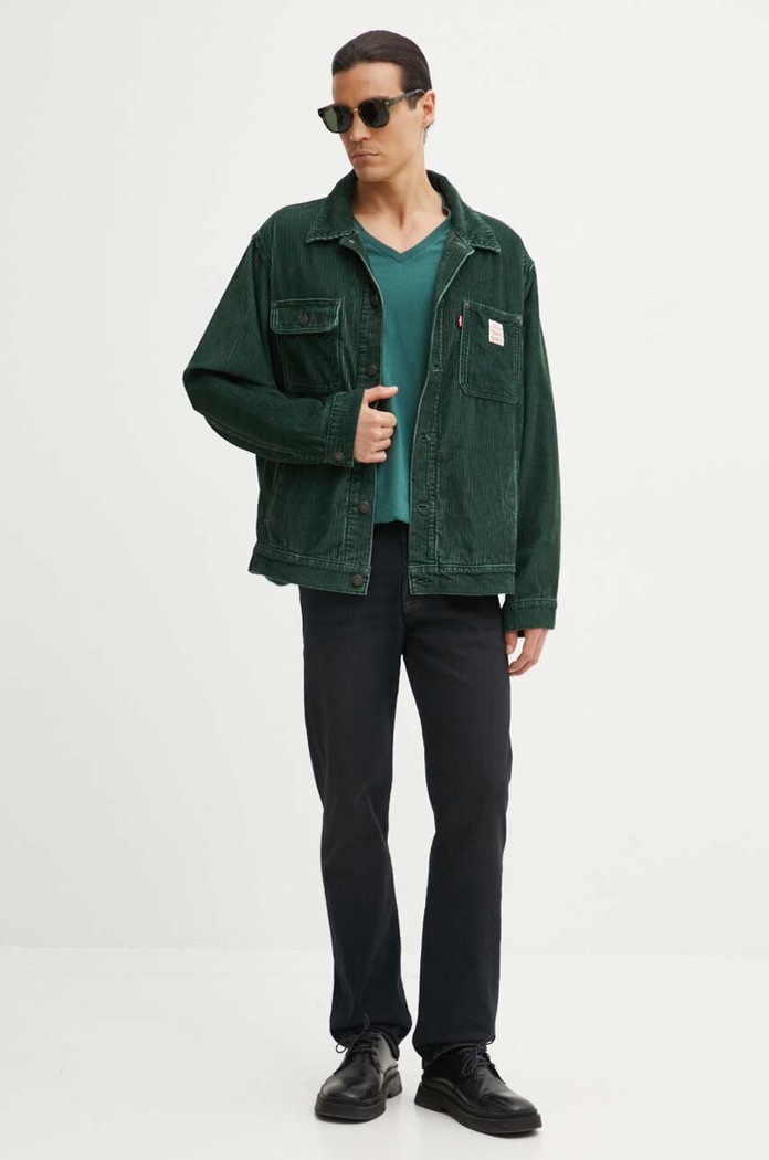 Levi's tricou din bumbac 85641 verde SS25