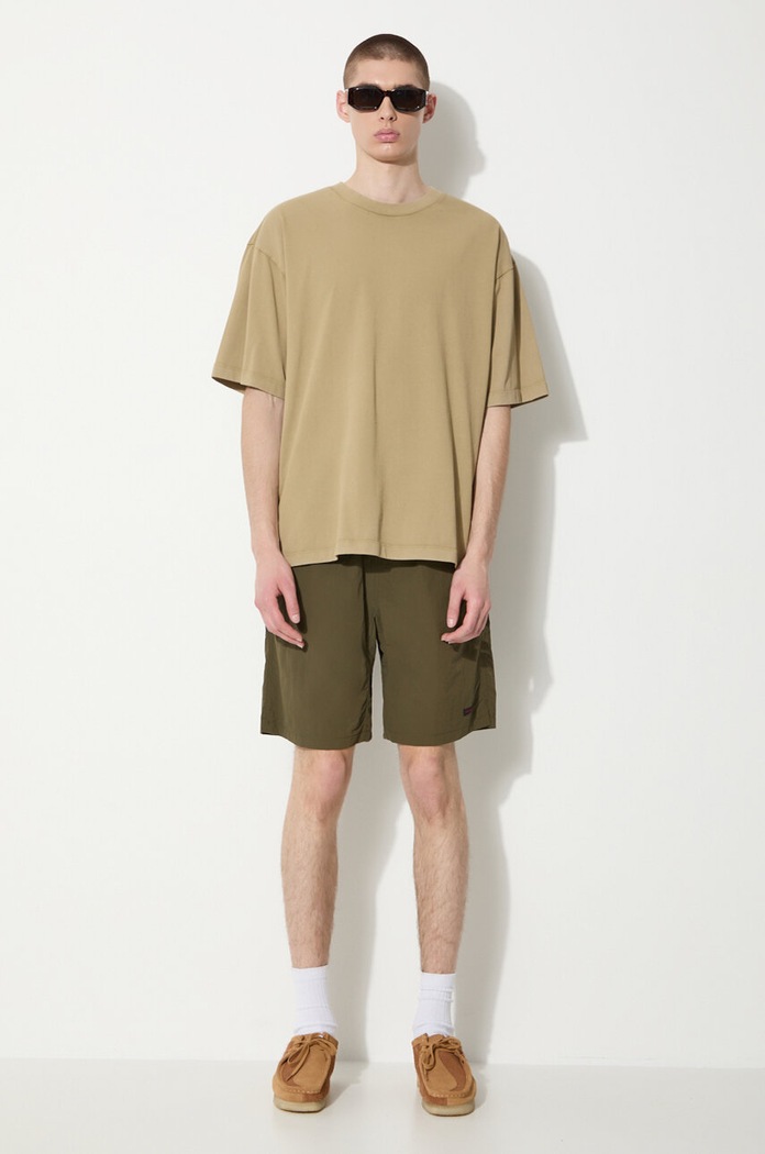 Bavlnené tričko Vans Premium Standards Washed SS Tshirt LX VN000GVUCUQ1 zelená SS24
