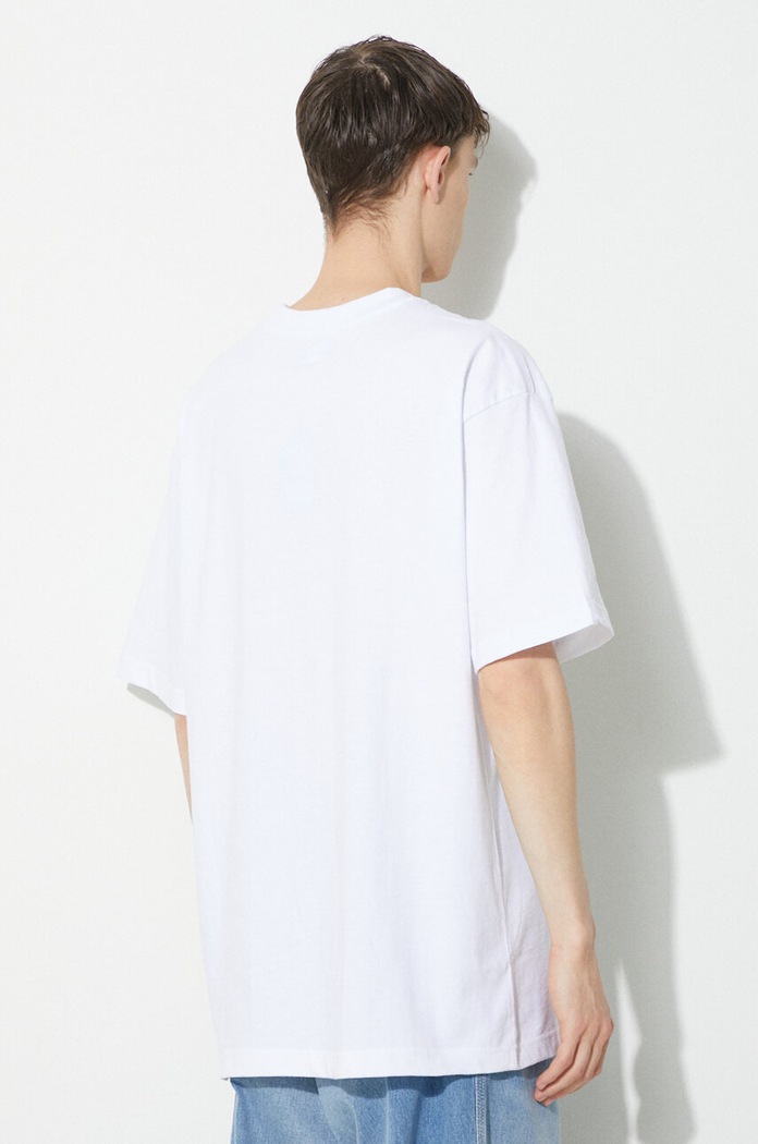 Ρούχα Βαμβακερό μπλουζάκι Market Offensive Line Uv T-Shirt 399001776 λευκό
