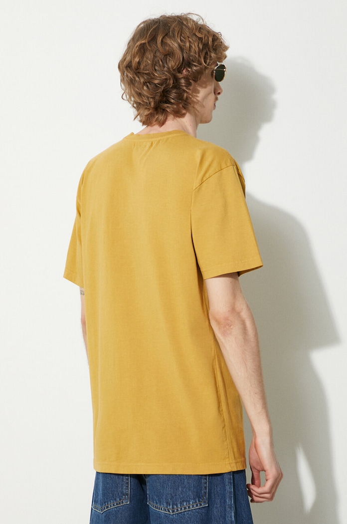Ρούχα Βαμβακερό μπλουζάκι Market Hardware Pocket T-Shirt 399001802 κίτρινο