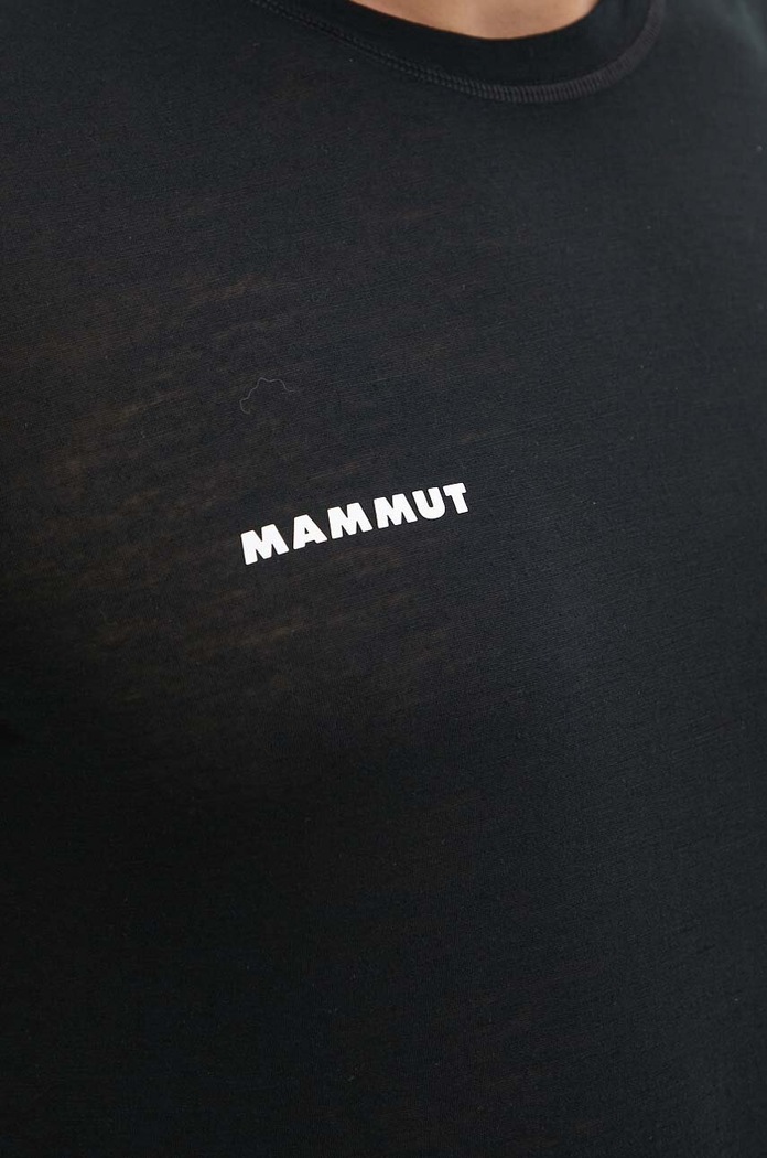 Αθλητικό μπλουζάκι Mammut Tree Wool 1017.06660 μαύρο