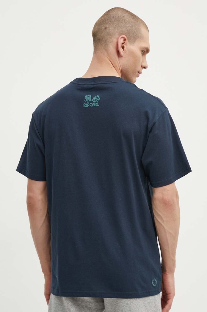 Ρούχα Βαμβακερό μπλουζάκι Rip Curl 0EVMTE σκούρο μπλε
