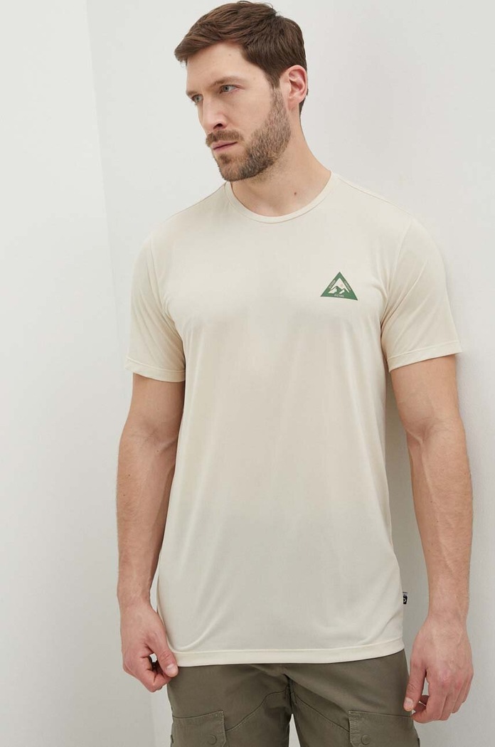 Picture t-shirt sportowy Travis regular beżowy MTS785