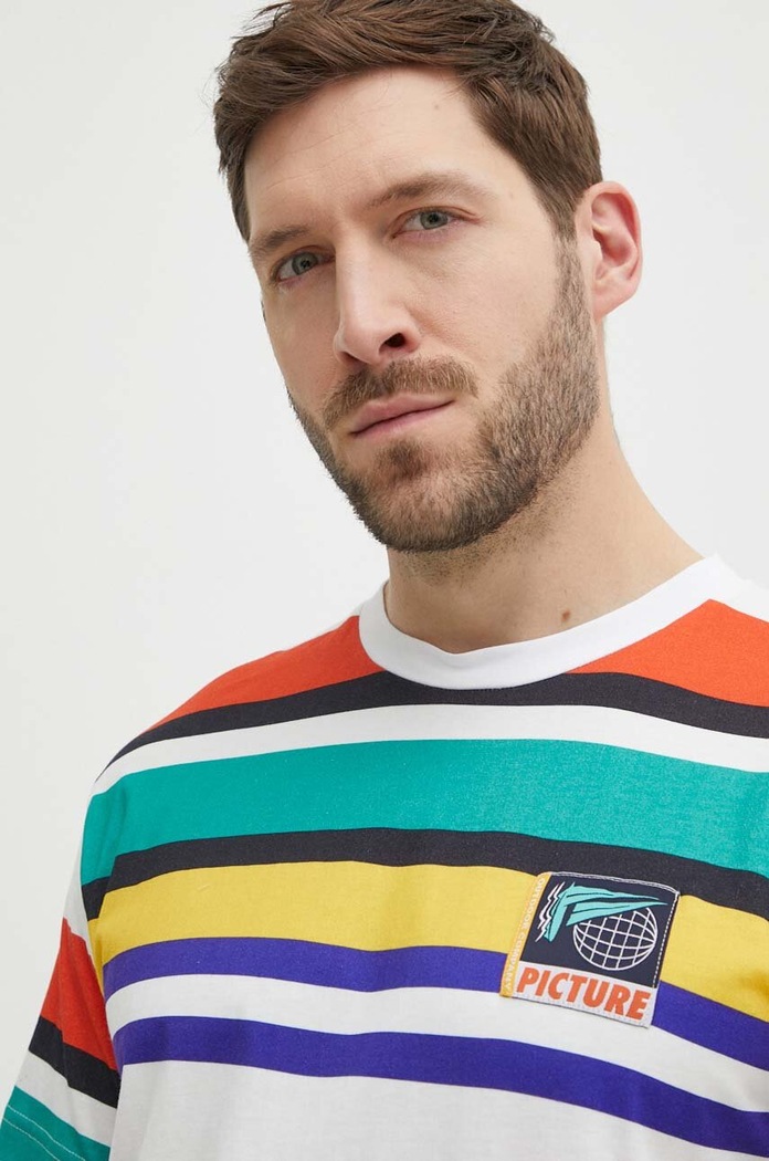 Picture t-shirt bawełniany Slab multicolor MTS1137