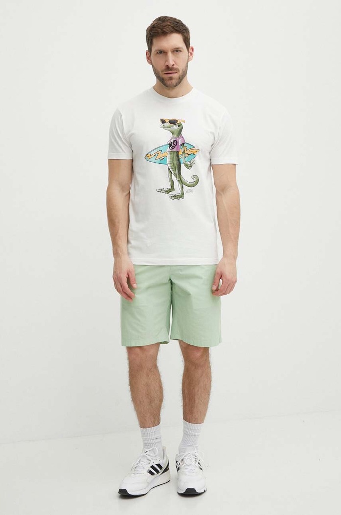 Picture t-shirt bawełniany Jecko MTS1139 biały SS24