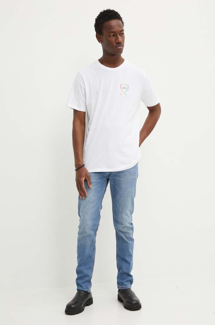 Îmbrăcăminte Levi's tricou din bumbac Pride 24671 alb