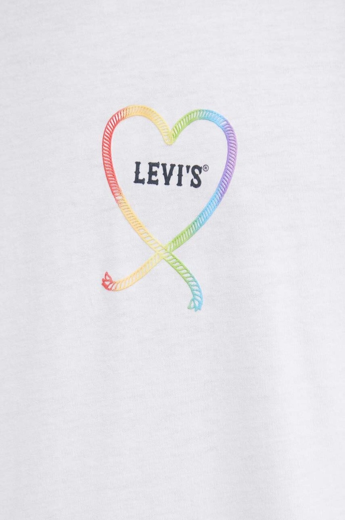 Levi's tricou din bumbac Pride 24671 alb