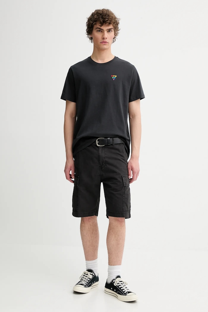 Bavlněné tričko Levi's Pride 24671 černá SS25