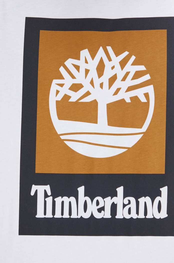 Pamučna majica Timberland bijela TB0A5QS21001