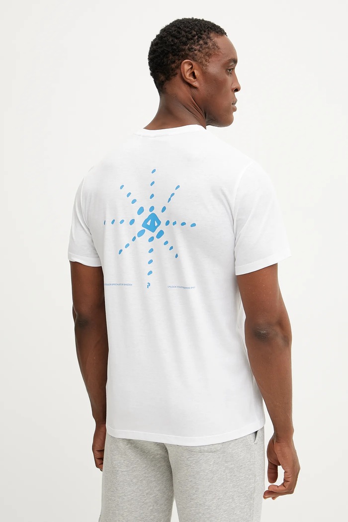 Îmbrăcăminte Peak Performance tricou bărbătesc Explore Graphic G79744 alb