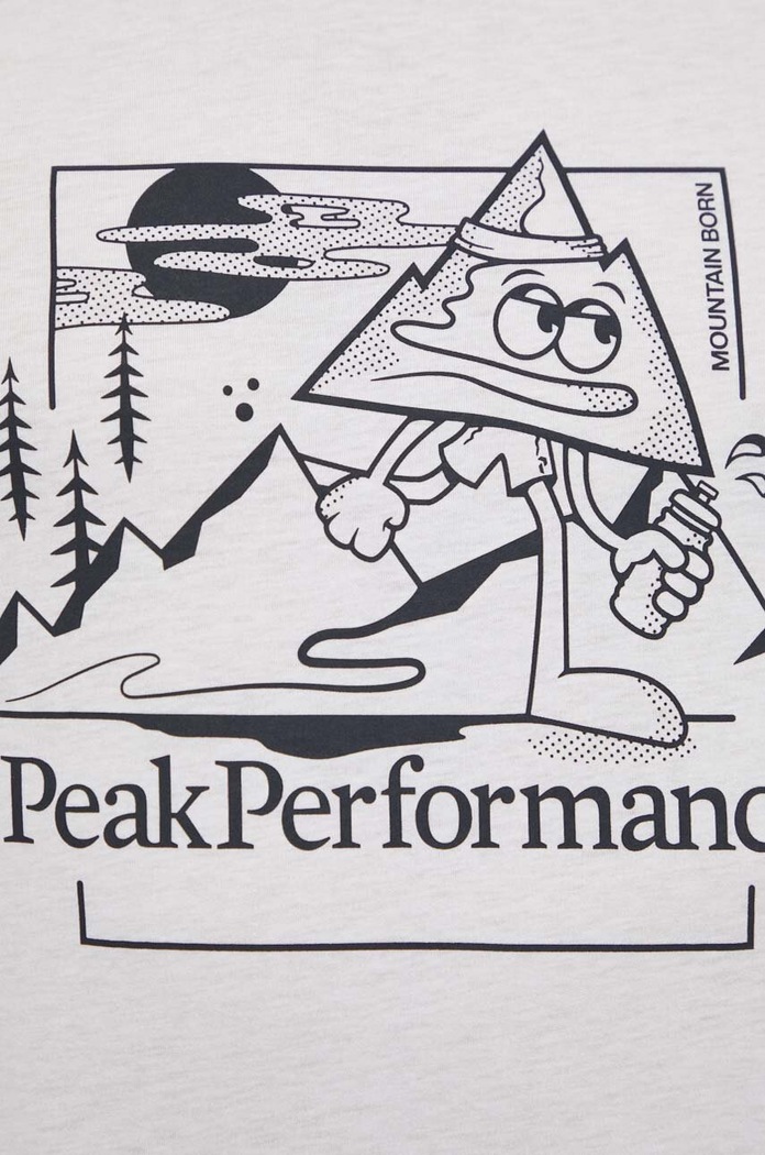 Peak Performance tricou bărbătesc Explore Graphic G79744 alb