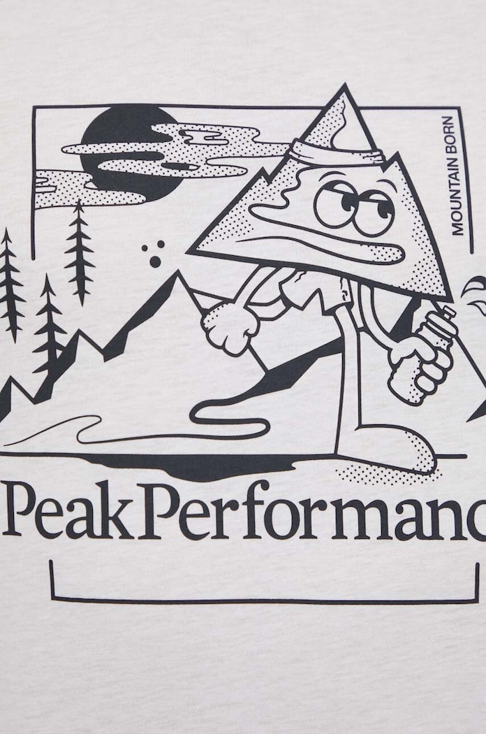 Peak Performance tricou bărbătesc Explore Graphic G79744 alb