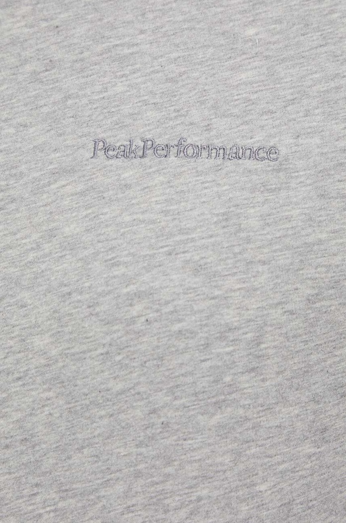 Bavlnené tričko Peak Performance G79570 sivá