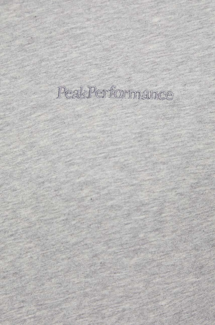 Bavlnené tričko Peak Performance G79570 sivá