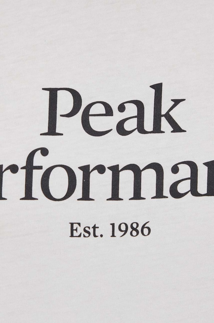 Памучна тениска Peak Performance G79567 бял