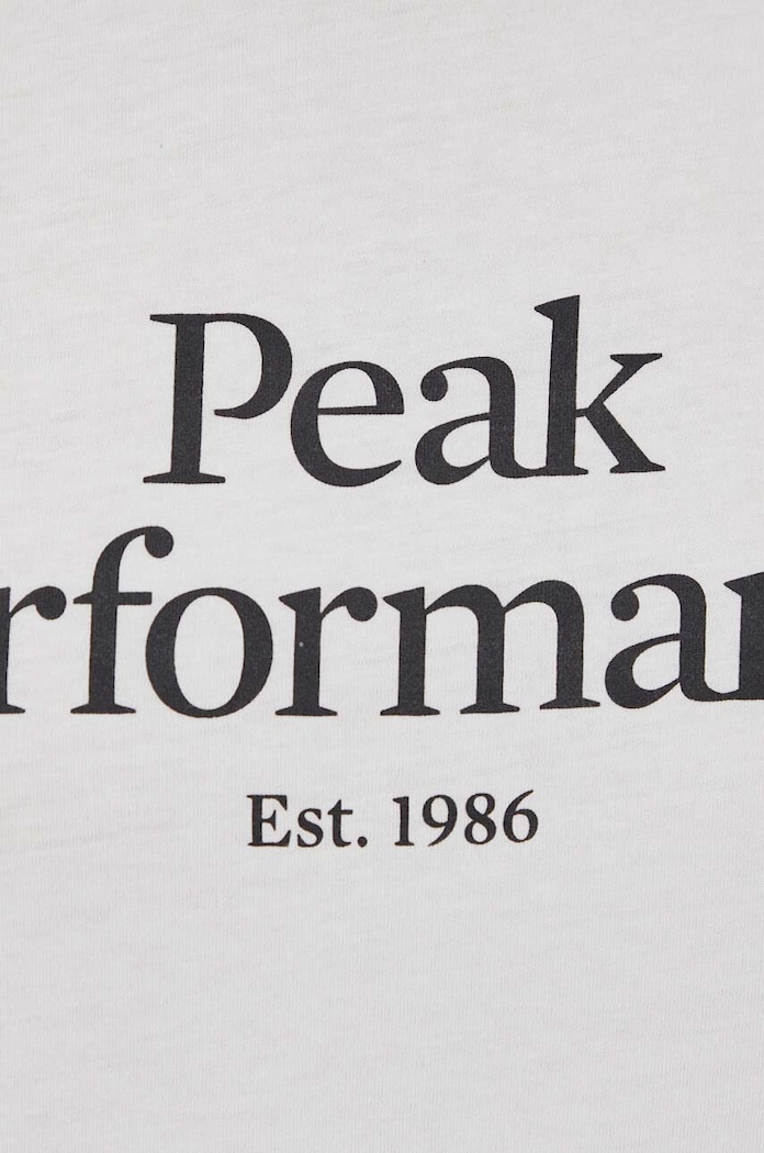 Памучна тениска Peak Performance G79567 бял