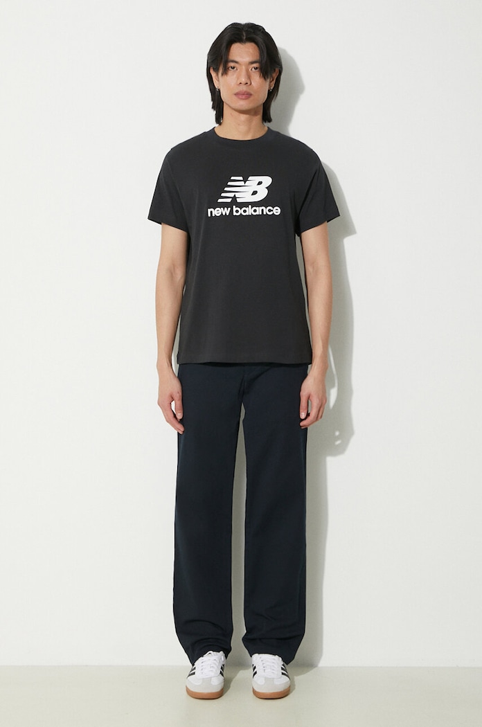 Bavlnené tričko New Balance Sport Essentials MT41502BK čierna AW24