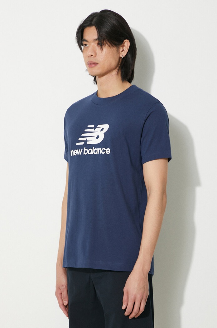 New Balance cotton t-shirt Sport Essentials navy MT41502NNY