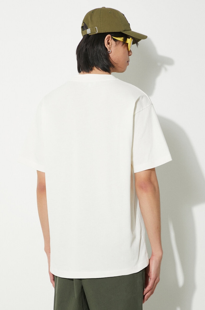Odzież Norse Projects t-shirt bawełniany Simon Loose Organic N01.0659.0957 beżowy