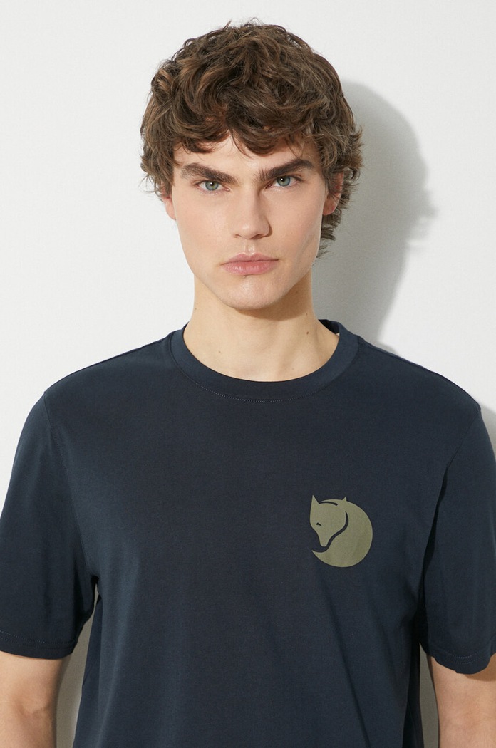 Fjallraven t-shirt Walk With Nature T-shirt M navy F12600216.555