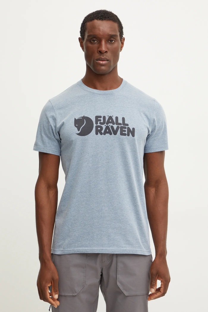 Fjallraven T-shirt Fjällräven Logo T-shirt M niebieski F87310.520.999