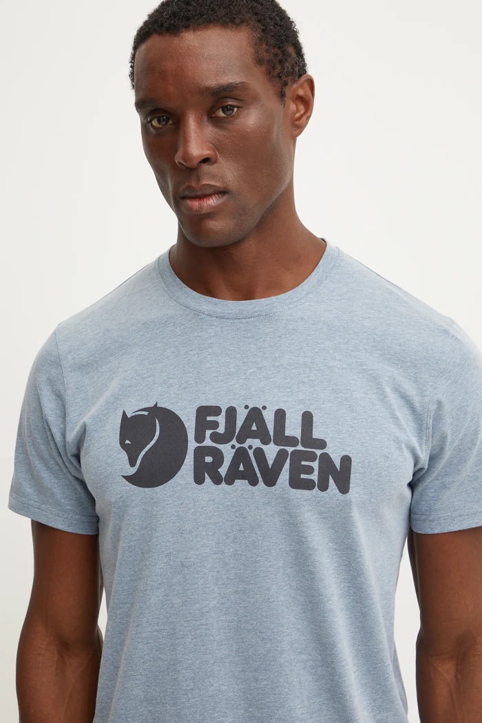 T-shirt Fjällräven Logo T-shirt M Fjallraven F87310.520.999 niebieski