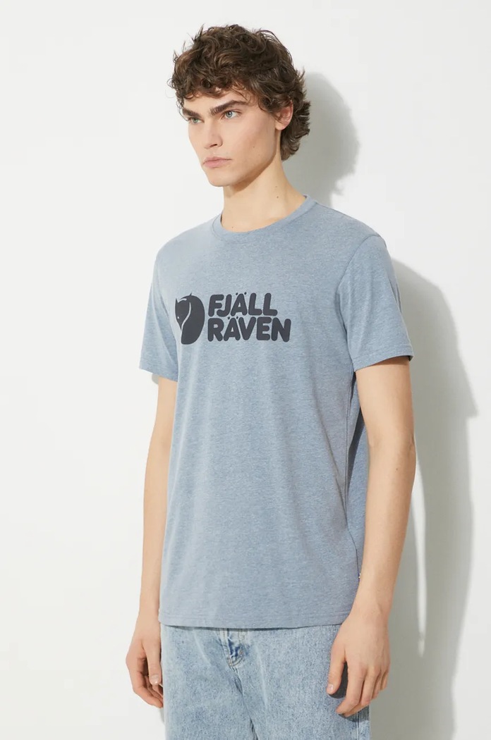 T-shirt Fjällräven Logo T-shirt M Fjallraven F87310.520.999 niebieski