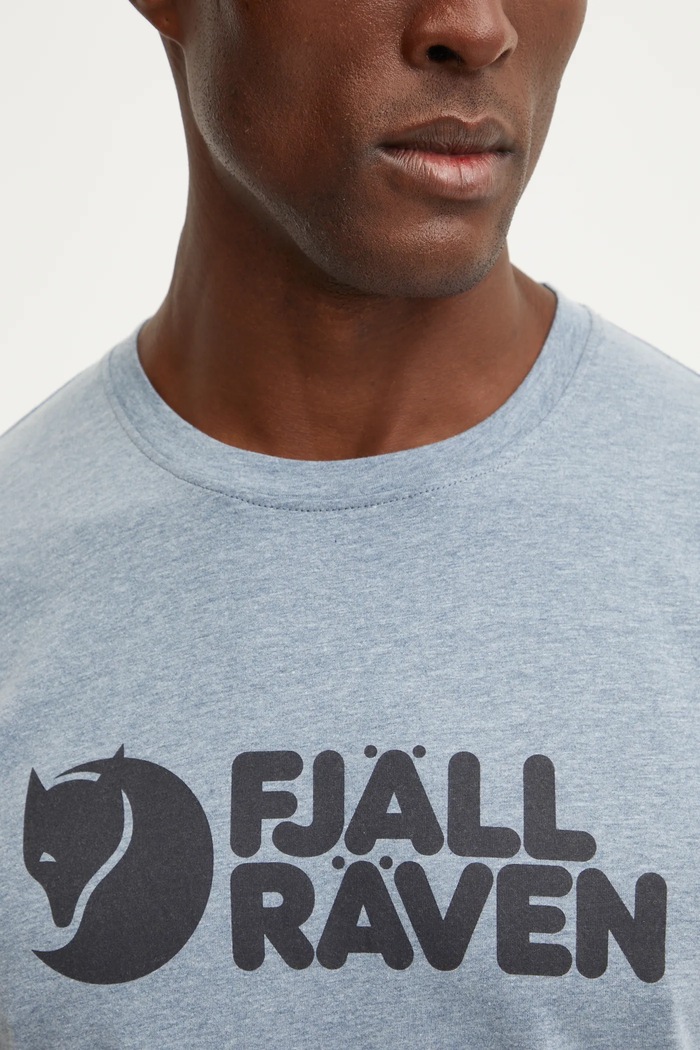 T-shirt Fjällräven Logo T-shirt M Fjallraven niebieski F87310.520.999