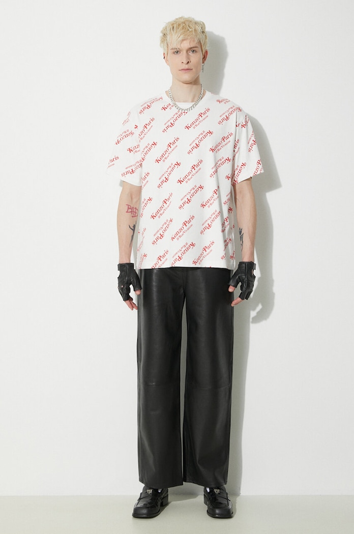 Bavlněné tričko Kenzo FE58TS0044SY.02 bílá SS24