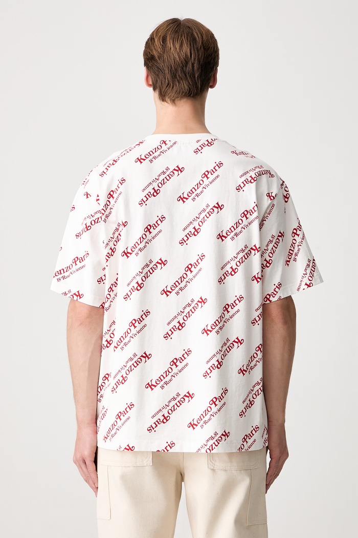 Oblečení Kenzo tričko pánské bavlněné by Verdy Oversize T-Shirt FE58TS0044SY.02 bílá