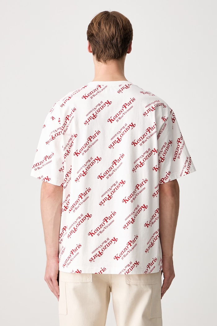 Oblečení Kenzo tričko pánské bavlněné by Verdy Oversize T-Shirt FE58TS0044SY.02 bílá