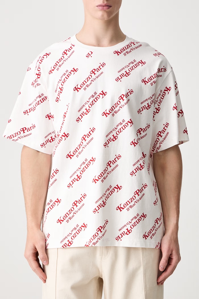 Kenzo tričko pánské bavlněné by Verdy Oversize T-Shirt bílá FE58TS0044SY.02