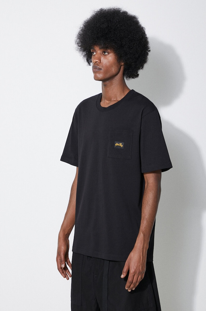 Бавовняна футболка Stan Ray Patch Pocket T-Shirt чорний SS2400367