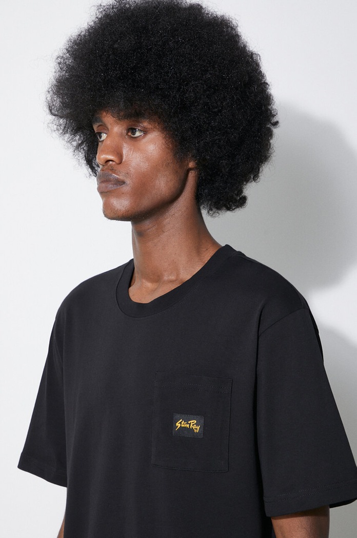 Бавовняна футболка Stan Ray Patch Pocket T-Shirt SS2400367 чорний