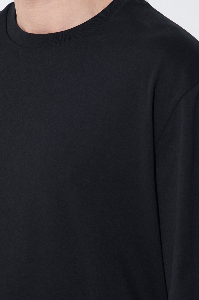 Neil Barrett longsleeve din bumbac Triple Layer Ready-Style Crew Neck MY70275A.Y552.118N