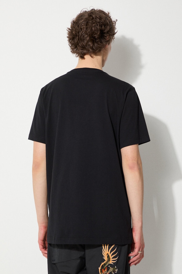 Ρούχα Βαμβακερό μπλουζάκι Maharishi Micro Maharishi 1307.BLACK μαύρο