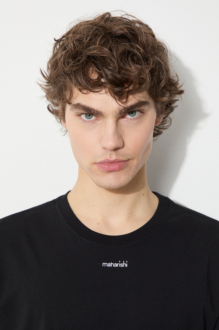 Βαμβακερό μπλουζάκι Maharishi Micro Maharishi 1307.BLACK μαύρο