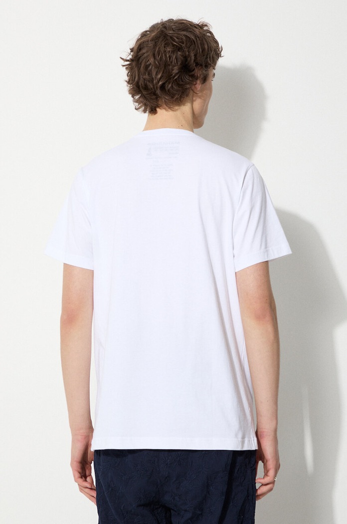 Oblačila Bombažna kratka majica Maharishi Micro Maharishi 1307.WHITE bela