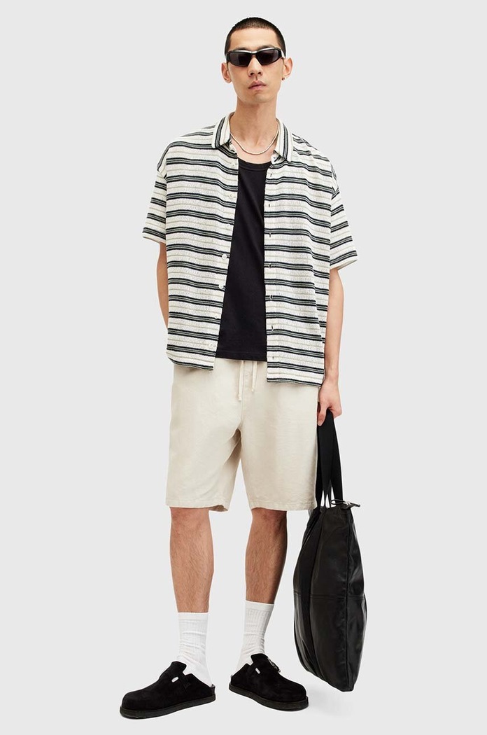 Pamučni top AllSaints KENDRICK VEST M005JA crna