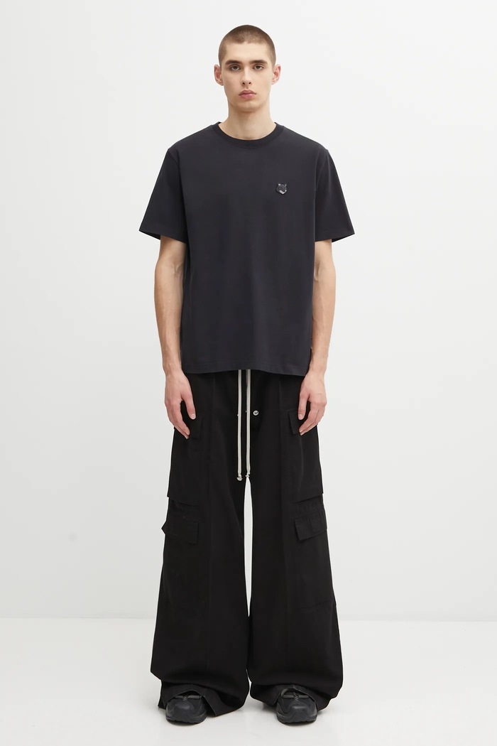 Бавовняна футболка Maison Kitsuné Bold Fox Head Patch Comfort Tee Shirt MM00127KJ0118 чорний